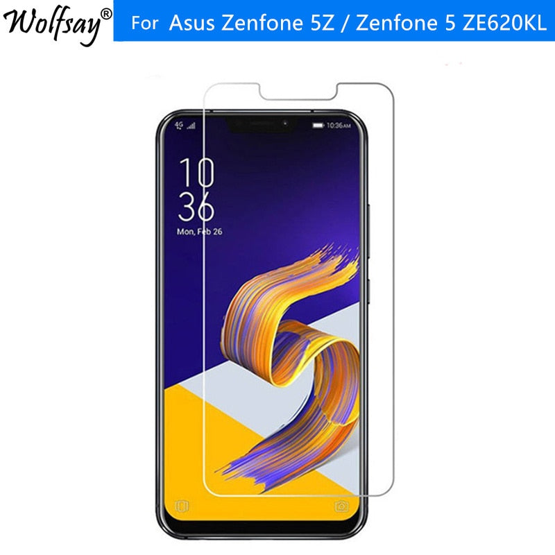 2PCS Tempered Glass Asus Zenfone 5Z / Zenfone 5 ZE620KL Screen Protector Explosion-proof Film For ASUS Zenfone 5Z ZS620KL Glass