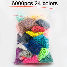 Load image into Gallery viewer, DOLLRYGA 6000pcs 24color Beads Puzzle Crystal Color Aqua DIY Beads Water Spray Set Ball Games 3D Handmade Magic Toy for Children