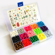 Load image into Gallery viewer, DOLLRYGA 6000pcs 24color Beads Puzzle Crystal Color Aqua DIY Beads Water Spray Set Ball Games 3D Handmade Magic Toy for Children