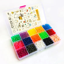 Load image into Gallery viewer, DOLLRYGA 6000pcs 24color Beads Puzzle Crystal Color Aqua DIY Beads Water Spray Set Ball Games 3D Handmade Magic Toy for Children