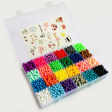 Load image into Gallery viewer, DOLLRYGA 6000pcs 24color Beads Puzzle Crystal Color Aqua DIY Beads Water Spray Set Ball Games 3D Handmade Magic Toy for Children