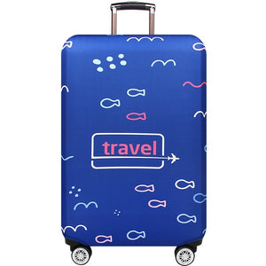 JULY'S SONG Thicken Suitcase Protective Covers For 18-32 Inch Suitcase Case Travel Luggage Bag Trolley Elastic Luggage Cover