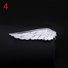 Load image into Gallery viewer, 1pc Men Tie Clip Fish Bone Leaf Guitar Feather Saxophone Multiple Styles Silver Tone Metal Tie Clip Tie Bar Necktie Clips Gifts