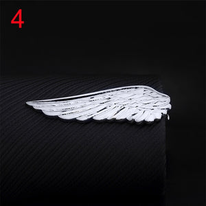 1pc Men Tie Clip Fish Bone Leaf Guitar Feather Saxophone Multiple Styles Silver Tone Metal Tie Clip Tie Bar Necktie Clips Gifts
