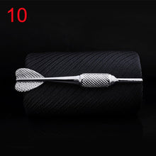 Load image into Gallery viewer, 1pc Men Tie Clip Fish Bone Leaf Guitar Feather Saxophone Multiple Styles Silver Tone Metal Tie Clip Tie Bar Necktie Clips Gifts