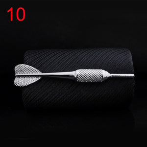 1pc Men Tie Clip Fish Bone Leaf Guitar Feather Saxophone Multiple Styles Silver Tone Metal Tie Clip Tie Bar Necktie Clips Gifts
