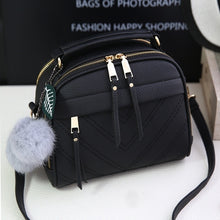 Load image into Gallery viewer, 2019 New Fashion PU Leather Handbag for Women Girl Messenger Bags with Ball Toy Bolsa Female Shoulder Bags Ladies Party Handbags