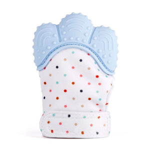 Baby Silicone Mitts Teething Mitten Glove Sound Teether Newborn Chewable Nursing Mittens Teether Natural stop Sucking Thumb Toy