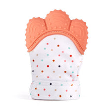 Load image into Gallery viewer, Baby Silicone Mitts Teething Mitten Glove Sound Teether Newborn Chewable Nursing Mittens Teether Natural stop Sucking Thumb Toy