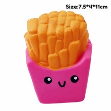 Load image into Gallery viewer, Antistress Squishy Hamburger Milkshake Squishe Donut Popcorn Toys Stress Relief Anti-Stress Practical Jokes Surprise Squshy Gift