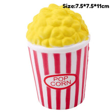 Load image into Gallery viewer, Antistress Squishy Hamburger Milkshake Squishe Donut Popcorn Toys Stress Relief Anti-Stress Practical Jokes Surprise Squshy Gift