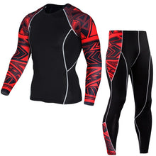 Load image into Gallery viewer, Winter Thermal Underwear Set Men&#39;s Sportswear Running Training Warm Base Layer Compression Tights Jogging Suit Men&#39;s Gym 2019