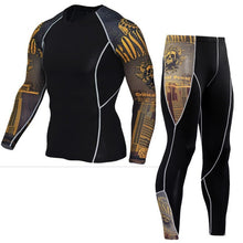 Load image into Gallery viewer, Winter Thermal Underwear Set Men&#39;s Sportswear Running Training Warm Base Layer Compression Tights Jogging Suit Men&#39;s Gym 2019