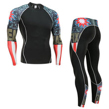 Load image into Gallery viewer, Winter Thermal Underwear Set Men&#39;s Sportswear Running Training Warm Base Layer Compression Tights Jogging Suit Men&#39;s Gym 2019