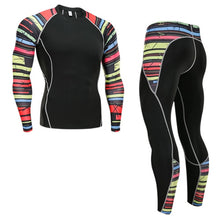 Load image into Gallery viewer, Winter Thermal Underwear Set Men&#39;s Sportswear Running Training Warm Base Layer Compression Tights Jogging Suit Men&#39;s Gym 2019