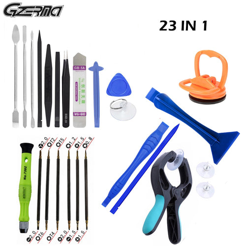 23pcs Multi Precision Screwdriver Repair Tools Mobile Phone Opening LCD Screen Plier Suction Cup Repair Tool Set For Iphone