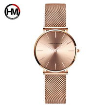 Load image into Gallery viewer, Drop shipping A++++ Quality Stainless Steel Band Japan Quartz Movement Waterproof Women Full Rose Gold Ladies Luxury Wrist Watch