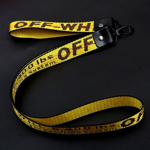 2pcs Long Off White Ribbon Keychain Women Phone Case Wallet key chain porte clef For Bag Key ring llaveros mujer sleutelhanger