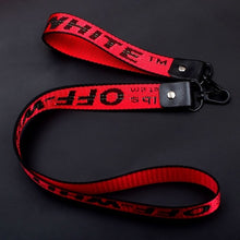 Load image into Gallery viewer, 2pcs Long Off White Ribbon Keychain Women Phone Case Wallet key chain porte clef For Bag Key ring llaveros mujer sleutelhanger