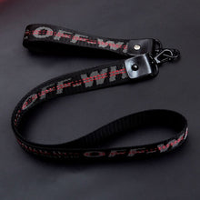 Load image into Gallery viewer, 2pcs Long Off White Ribbon Keychain Women Phone Case Wallet key chain porte clef For Bag Key ring llaveros mujer sleutelhanger