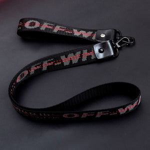 2pcs Long Off White Ribbon Keychain Women Phone Case Wallet key chain porte clef For Bag Key ring llaveros mujer sleutelhanger