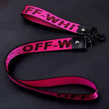 Load image into Gallery viewer, 2pcs Long Off White Ribbon Keychain Women Phone Case Wallet key chain porte clef For Bag Key ring llaveros mujer sleutelhanger