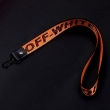 Load image into Gallery viewer, 2pcs Long Off White Ribbon Keychain Women Phone Case Wallet key chain porte clef For Bag Key ring llaveros mujer sleutelhanger