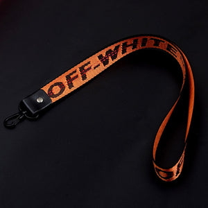 2pcs Long Off White Ribbon Keychain Women Phone Case Wallet key chain porte clef For Bag Key ring llaveros mujer sleutelhanger
