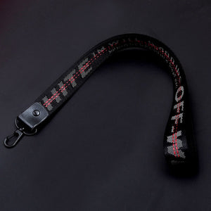 2pcs Long Off White Ribbon Keychain Women Phone Case Wallet key chain porte clef For Bag Key ring llaveros mujer sleutelhanger