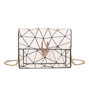 Women Shoulder Bags 2019 summer new Korean version of the Messenger bag handbag chain wild crack printing wild shoulder bag
