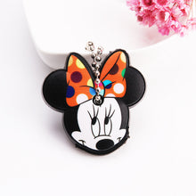 Load image into Gallery viewer, Cartoon Anime Cute Key Cover Cap Silicone Mickey Stitch Bear Keychain Women Gift Owl Porte Clef Minne Key Chain