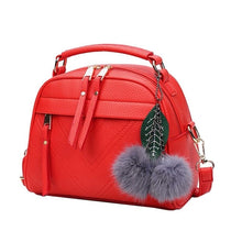 Load image into Gallery viewer, 2019 New Fashion PU Leather Handbag for Women Girl Messenger Bags with Ball Toy Bolsa Female Shoulder Bags Ladies Party Handbags