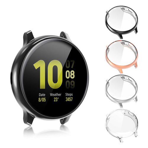 Protective Case for samsung galaxy watch active 2 Ultra-thin Soft silicone HD Full Screen Protection cover Galaxy Active 40/44mm