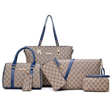 Load image into Gallery viewer, WOMEN&#39;S Bag 2019 New Style Fashion Different Size Bags Six Pieces Set Simple Versatile Shoulder Bag Printed Handbag New