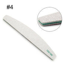 Load image into Gallery viewer, 1 Pc Half-Moon-Shaped Nail File Nail Buffer Washable Grinding Polishing Sanding Buffing Manicure Pedicure Nail Art Tools