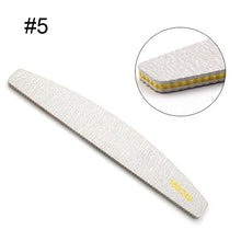 Load image into Gallery viewer, 1 Pc Half-Moon-Shaped Nail File Nail Buffer Washable Grinding Polishing Sanding Buffing Manicure Pedicure Nail Art Tools