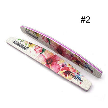 Load image into Gallery viewer, 1 Pc Half-Moon-Shaped Nail File Nail Buffer Washable Grinding Polishing Sanding Buffing Manicure Pedicure Nail Art Tools