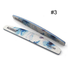 Load image into Gallery viewer, 1 Pc Half-Moon-Shaped Nail File Nail Buffer Washable Grinding Polishing Sanding Buffing Manicure Pedicure Nail Art Tools