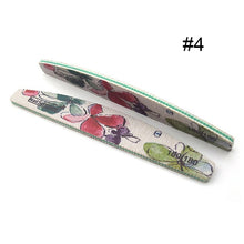 Load image into Gallery viewer, 1 Pc Half-Moon-Shaped Nail File Nail Buffer Washable Grinding Polishing Sanding Buffing Manicure Pedicure Nail Art Tools