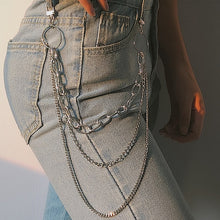 Load image into Gallery viewer, Punk Hip-hop Trendy Single/Three Layer Belt Key Chain Waist Pants Chain Jeans Long Metal Clothing Accessories Jewelry Fashion