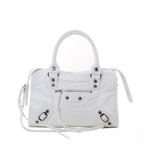 High Designer PU Leather European Luxury Motorcycle Bag for Women 2019 Style Chic Tassel Handbag Beautiful Female Crossbody Bags