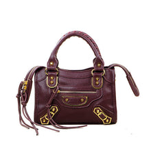 Load image into Gallery viewer, High Designer PU Leather European Luxury Motorcycle Bag for Women 2019 Style Chic Tassel Handbag Beautiful Female Crossbody Bags
