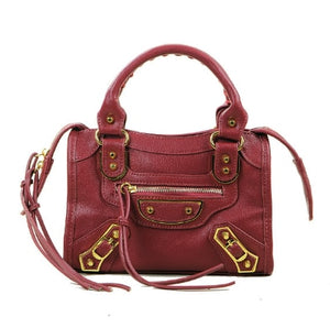 High Designer PU Leather European Luxury Motorcycle Bag for Women 2019 Style Chic Tassel Handbag Beautiful Female Crossbody Bags