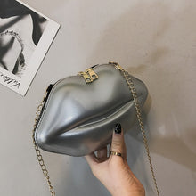Load image into Gallery viewer, Lips Shape PVC Handbags Solid Zipper Shoulder Bag Crossbody Messenger Phone Coin Bag Evening Party Clutches Bolsas Feminina Saco