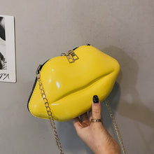 Load image into Gallery viewer, Lips Shape PVC Handbags Solid Zipper Shoulder Bag Crossbody Messenger Phone Coin Bag Evening Party Clutches Bolsas Feminina Saco