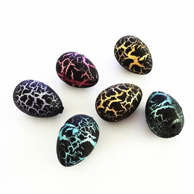 5Pcs/set Dinosaur Eggs Water Hatching Big Inflated Eggs Cracks Growing Egg Science Educational Toys For Children