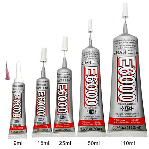 E6000 50ml/110ml Super Liquid Multipurpose Industrial Adhesive Jewelry Crafts Crystal Rhinestone DIY Phone Screen Glass Glue