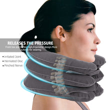 Load image into Gallery viewer, Hot Drop Ship Inflatable Air Neck Traction Device Soft Neck Cervical Collar Pillow Pain Stress Relief Neck Stretcher US Stock