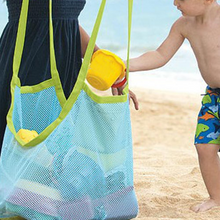 Load image into Gallery viewer, 1 Pc Kids Baby Sand Away Carry Beach Toys Pouch Tote Mesh Large Children Storage Toy Collection Sand Away Beach Mesh Tool