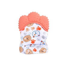 Load image into Gallery viewer, Baby Silicone Mitts Teething Mitten Glove Sound Teether Newborn Chewable Nursing Mittens Teether Natural stop Sucking Thumb Toy